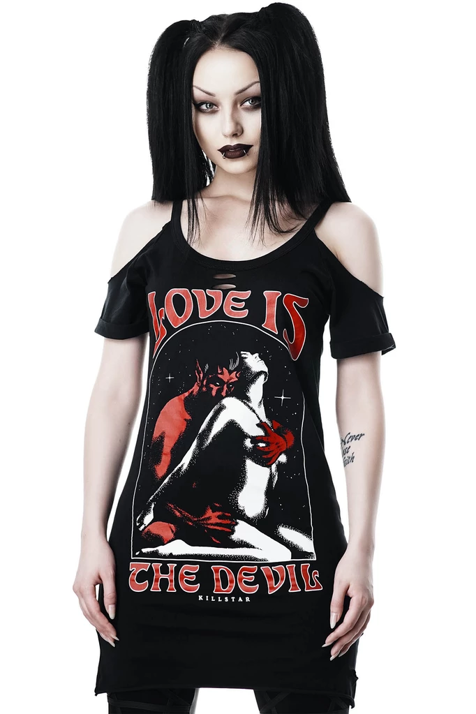KILL STAR CLOTHING Love Devil Distress Top