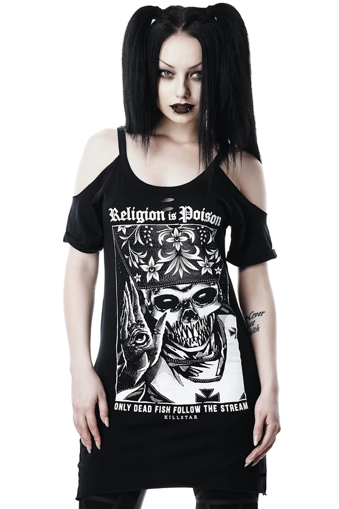 KILL STAR CLOTHING Religion Distress Top