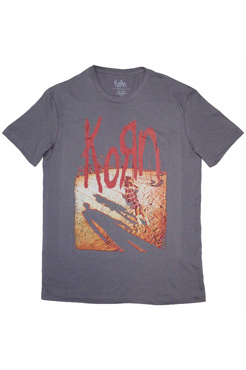KORN バンドTシャツ ユニセックス: Shadow Playground (Charcoal Grey) - CHARCOAL GREY