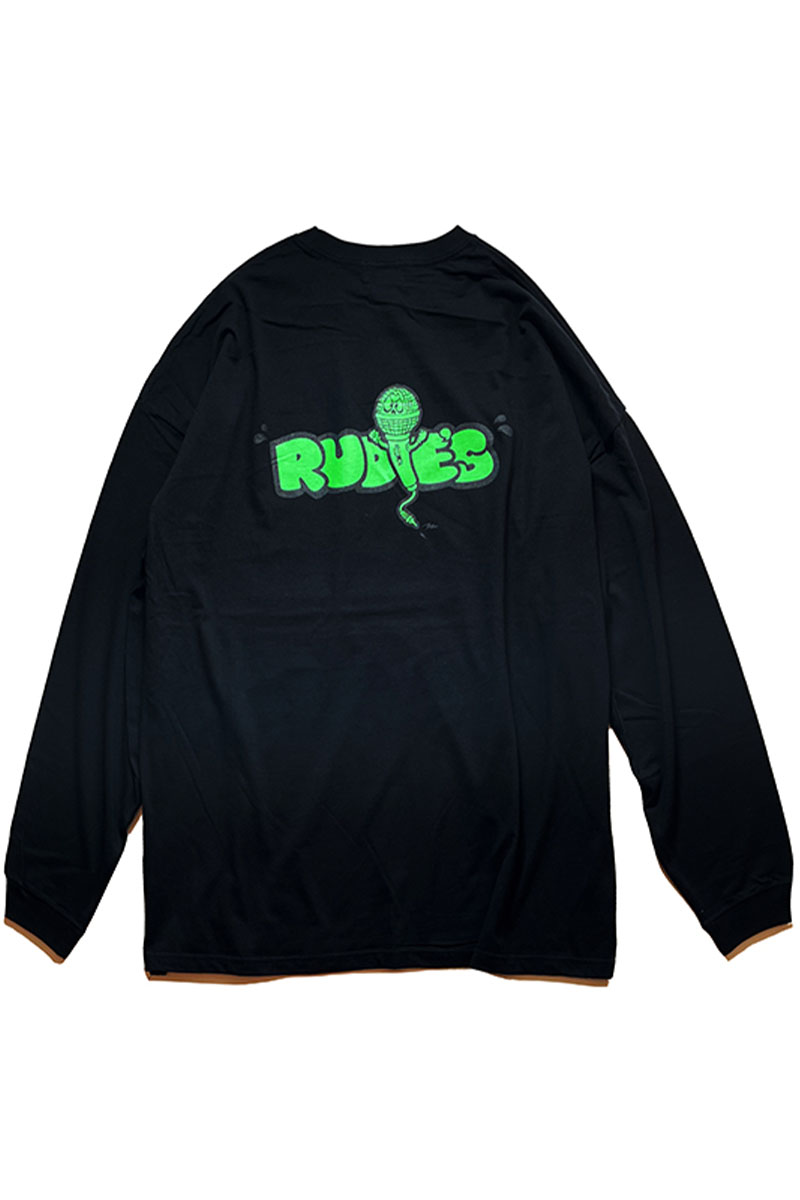 RUDIE'S (ルーディーズ) MIGHTY MIC BIGSILHOUETTE LSTEE BLACK