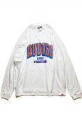 RUDIE'S (ルーディーズ) BLOCK COLLEGE BIGSILHOUETTE LSTEE WHITE