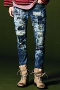 glamb (グラム) GB0423/P01 : Dirt Unplugged Denim / ダートアンプラグドデニム Indigo