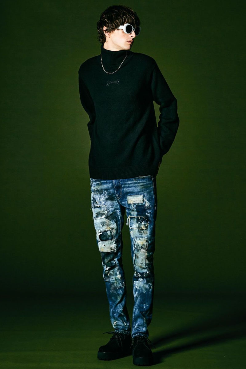 glamb (グラム) GB0423/P01 : Dirt Unplugged Denim / ダート glamb (グラム) GB0423/P01 : Dirt Unplugged Denim / ダート