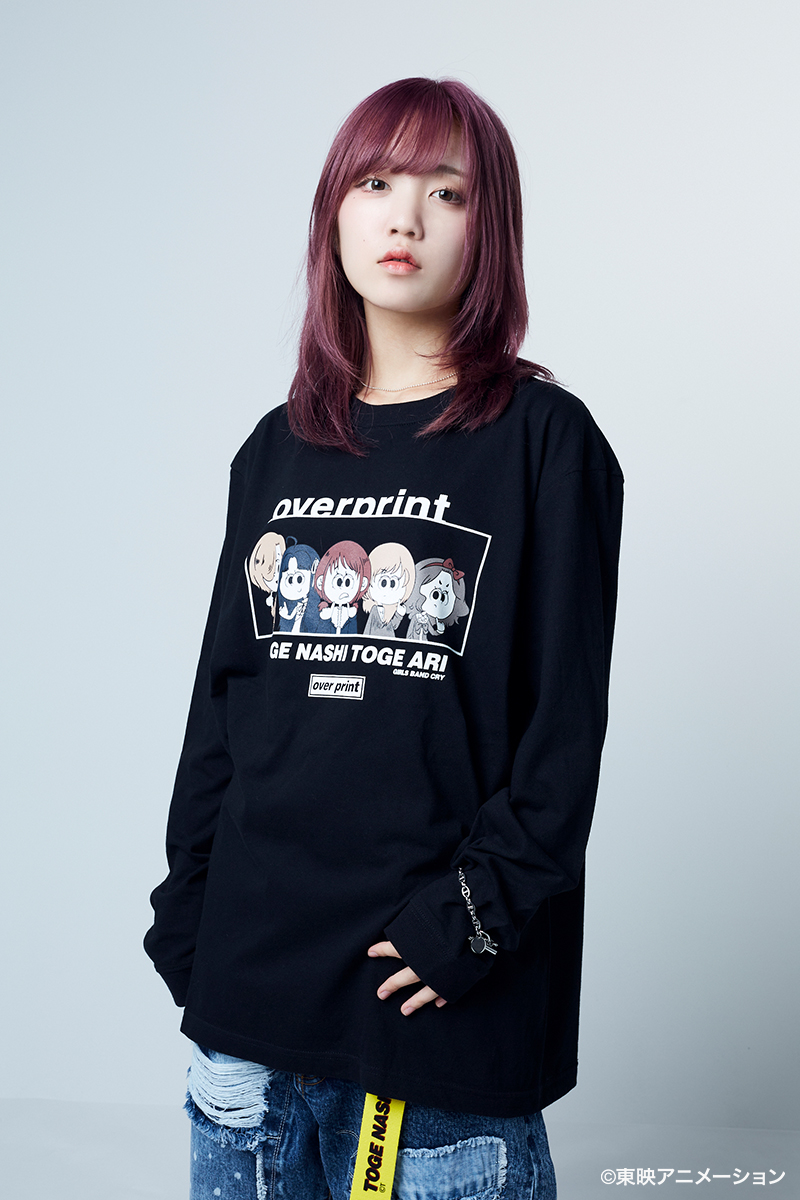 【予約商品】トゲナシトゲアリ×over print×GEKIROCK CLOTHING コラボ・ロンT - Black