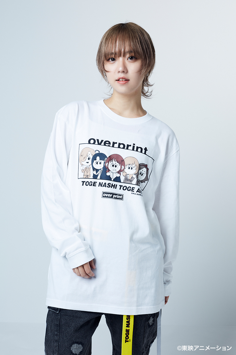 【予約商品】トゲナシトゲアリ×over print×GEKIROCK CLOTHING コラボ・ロンT - White
