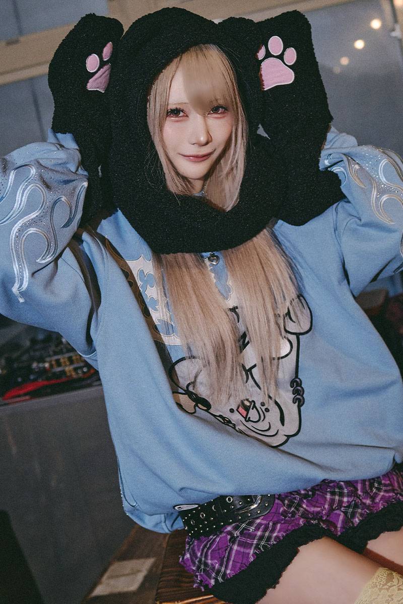 GALFY（ガルフィー）二代目ファイヤーピカピカスウェット - BLUE GRAY