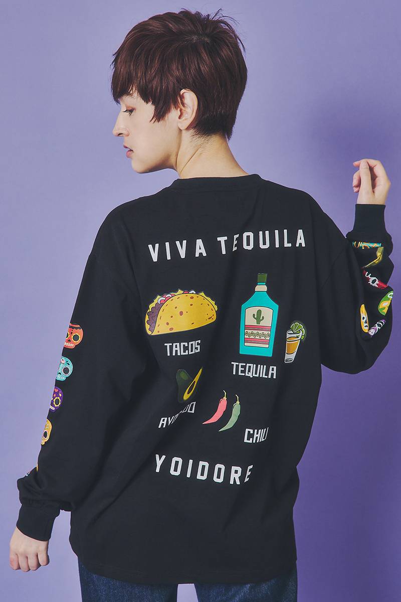 YOIDORE (ヨイドレ) テキーラロンTEE - Black