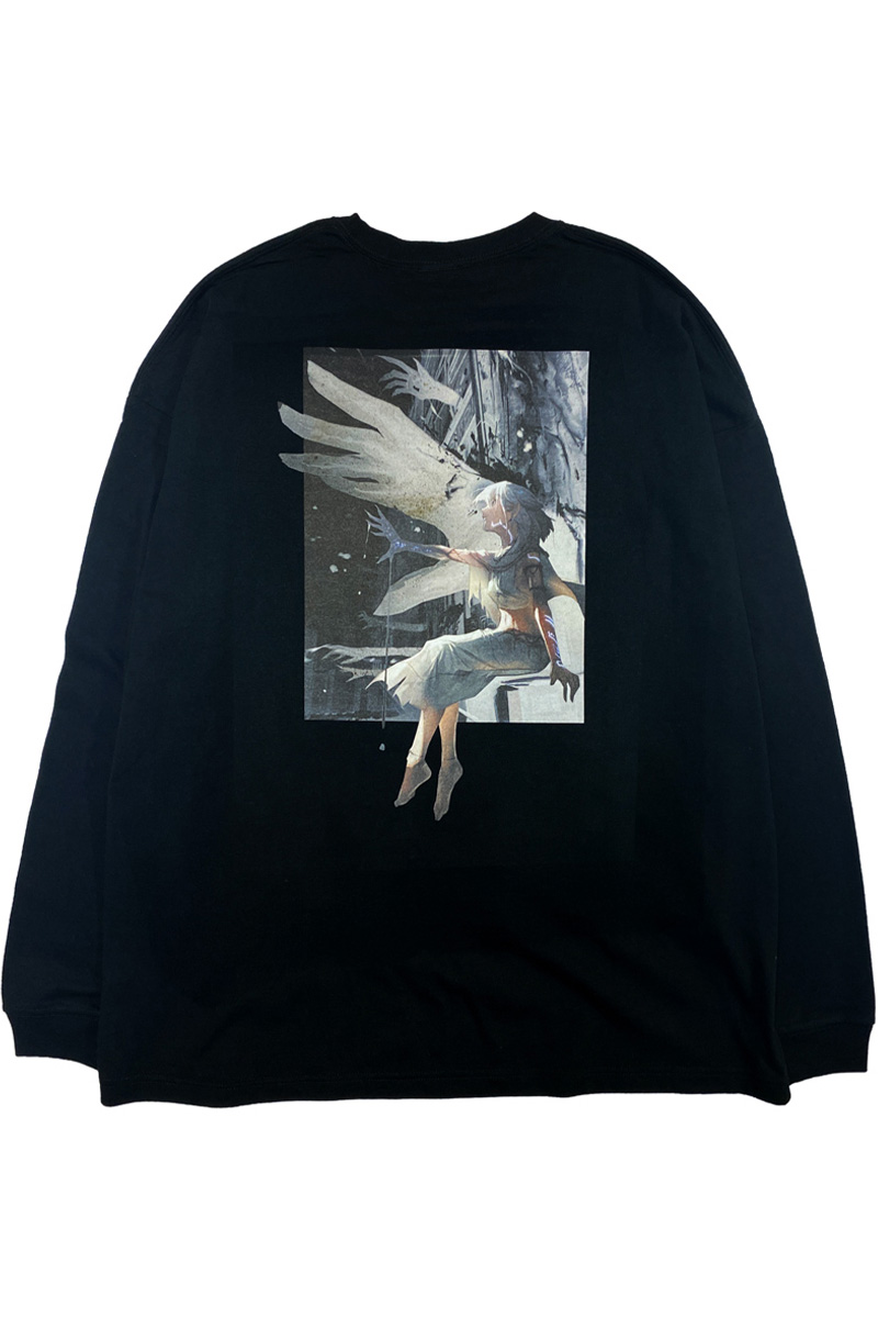 FACT101 (ファクトイチマルイチ) 『魔神の手』 ビッグシルエットロングTシャツ Black