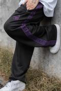 gibous(ギボス) logo jersey scorpion black purple pants
