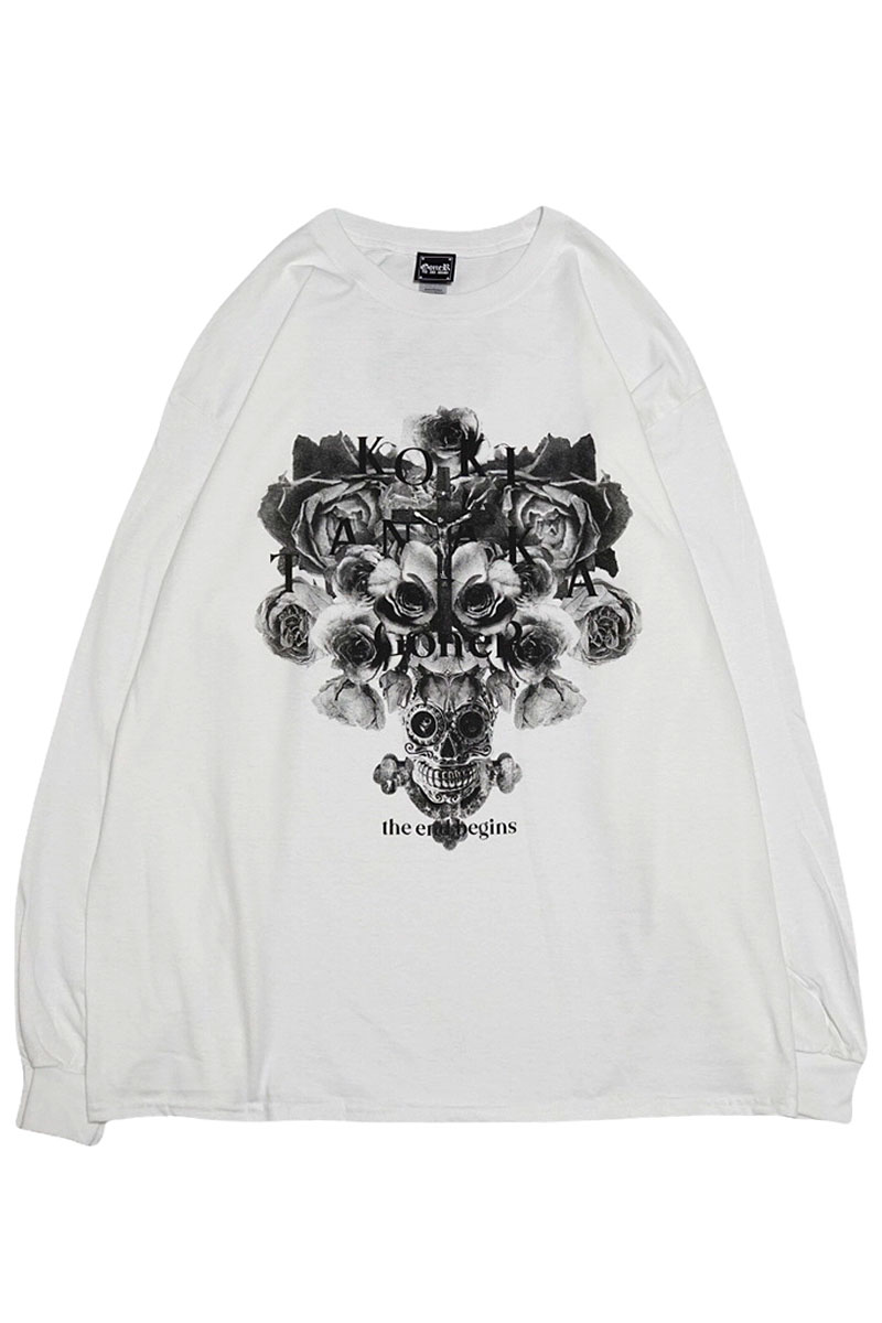 ロックファッション バンドグッズのgekirock Clothing Goner 田中聖 Goner L S T Shirts White