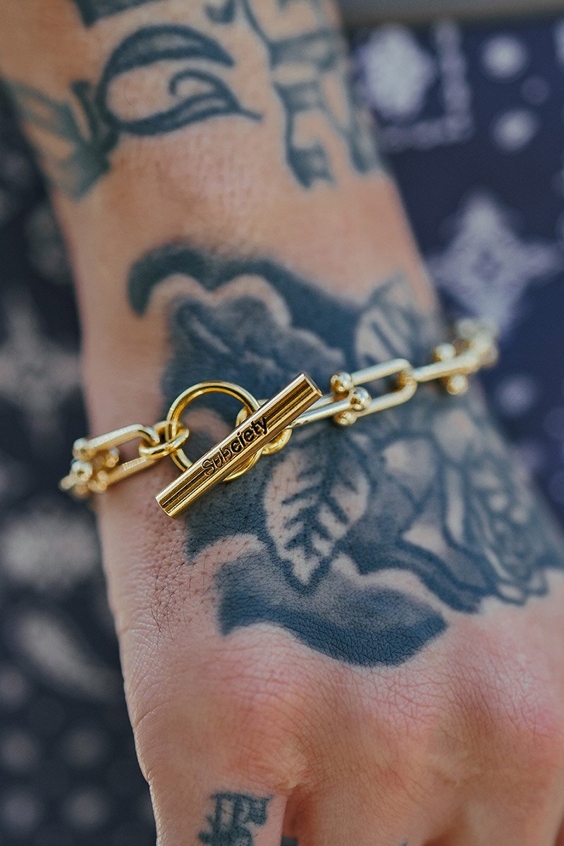 Subciety (サブサエティ) LINK CHAIN BRACELET GOLD