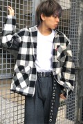 Subciety (サブサエティ) CHECK BDU JKT WHITE