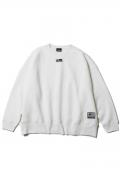 SILLENT FROM ME 沈黙・秘密 -Loose Crew Sweat- WHITE