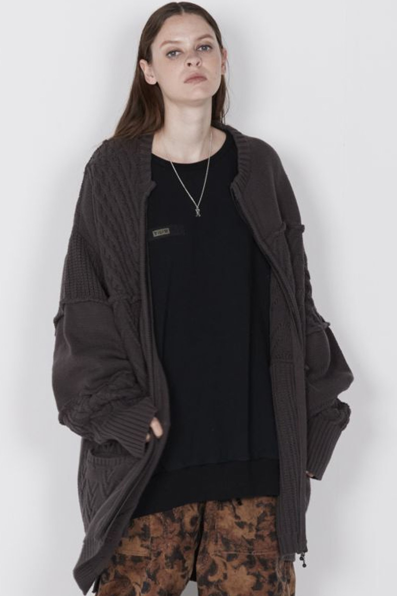 VIRGOwearworks (ヴァルゴウェアワークス) TITANS ZIP CARDIGAN GRAY