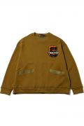 SABBAT13(サバトサーティーン) COLLEGE WIDE SWEAT OLIVE