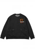 SABBAT13(サバトサーティーン) COLLEGE WIDE SWEAT BLACK ASH