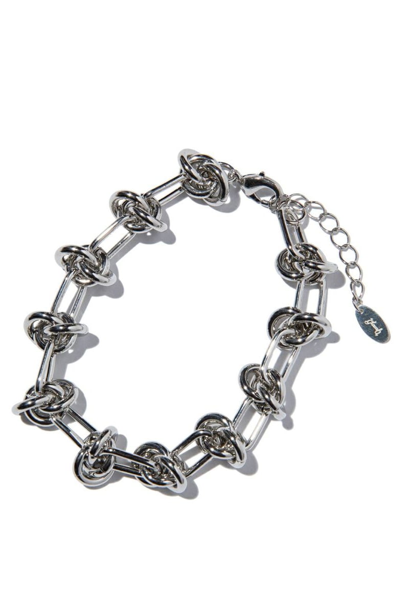 【予約商品】glamb (グラム) Orb Knot Bracelet / オーブノットブレスレット Silver