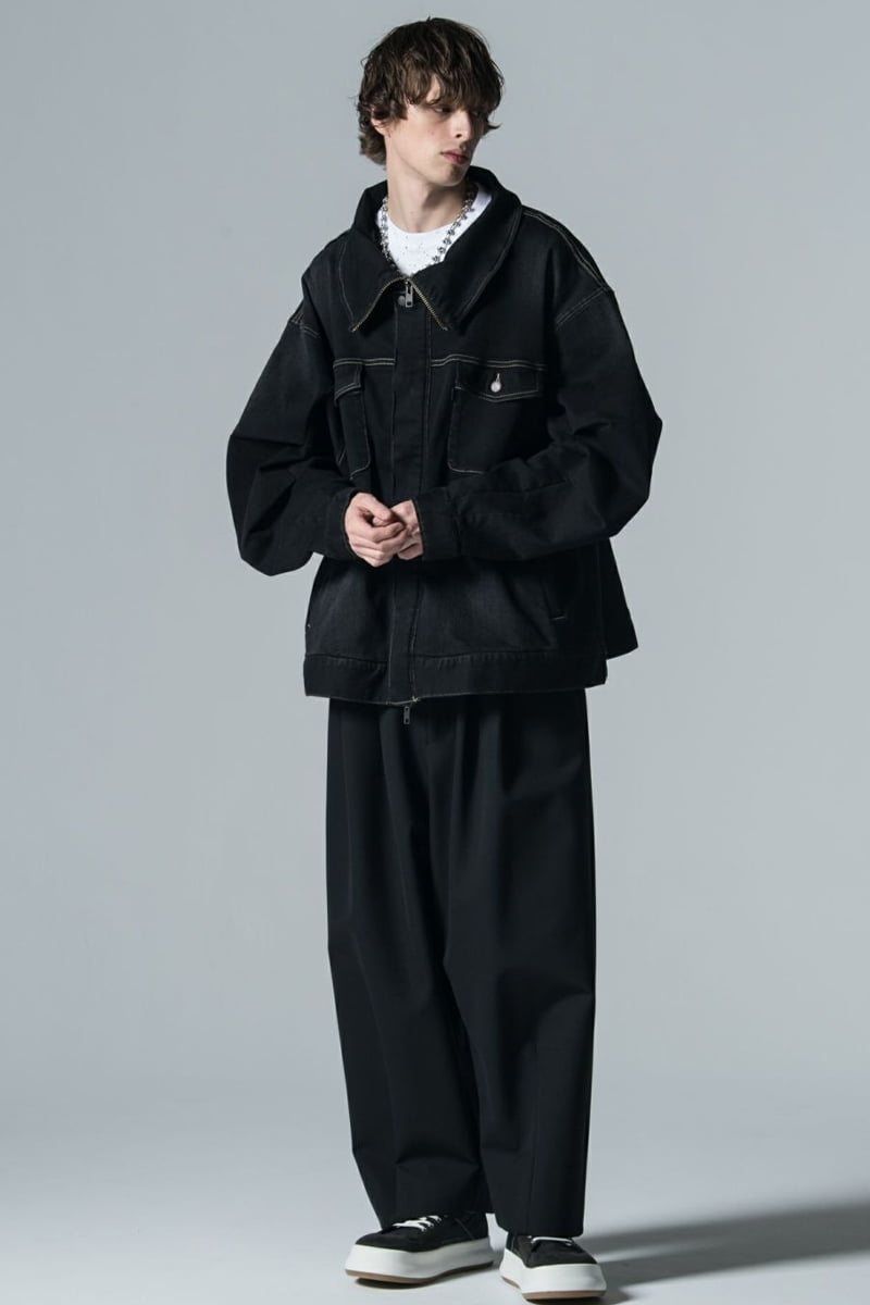 予約商品】glamb (グラム) Hi Neck Denim Jacket / ハイネック 予約商品】glamb (グラム) Hi Neck Denim Jacket / ハイネック