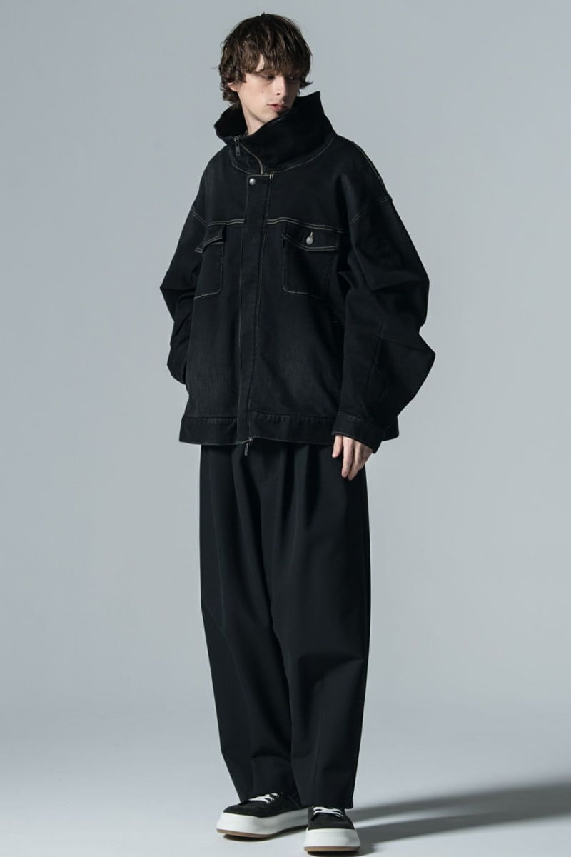 未使用☆glamb Hi Neck Denim Jacket / sizeL☆ 11031326_654476820484b.jpg