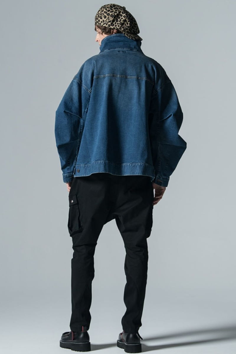 予約商品】glamb (グラム) Hi Neck Denim Jacket / ハイネック 予約商品】glamb (グラム) Hi Neck Denim Jacket / ハイネック