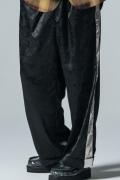【予約商品】glamb (グラム) Flower Jacquard Line Pants / フラワージャガードラインパンツ　Black