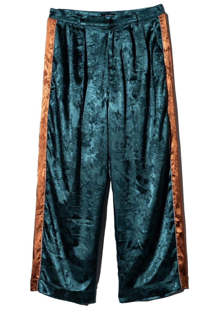 予約商品】glamb (グラム) Flower Jacquard Line Pants