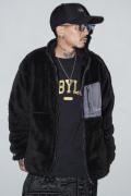 Subciety (サブサエティ) FLEECE JKT BLACK/GRAY