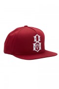 REBEL8 Standard Issue Logo Script Snapback Dark Cardinal