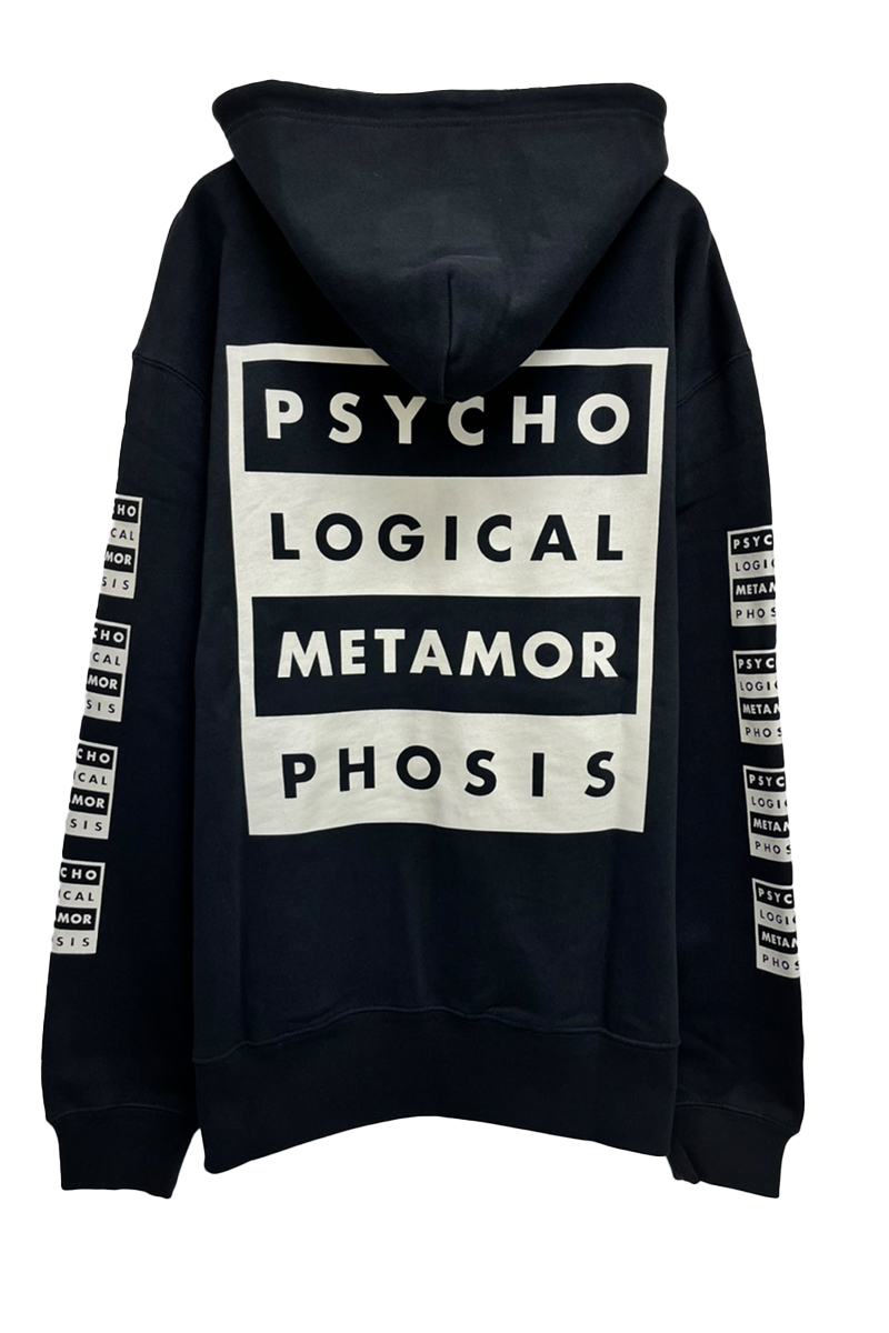 PSYCHOLOGICAL METAMORPHOSIS BOX LOGO PARKA BLACK