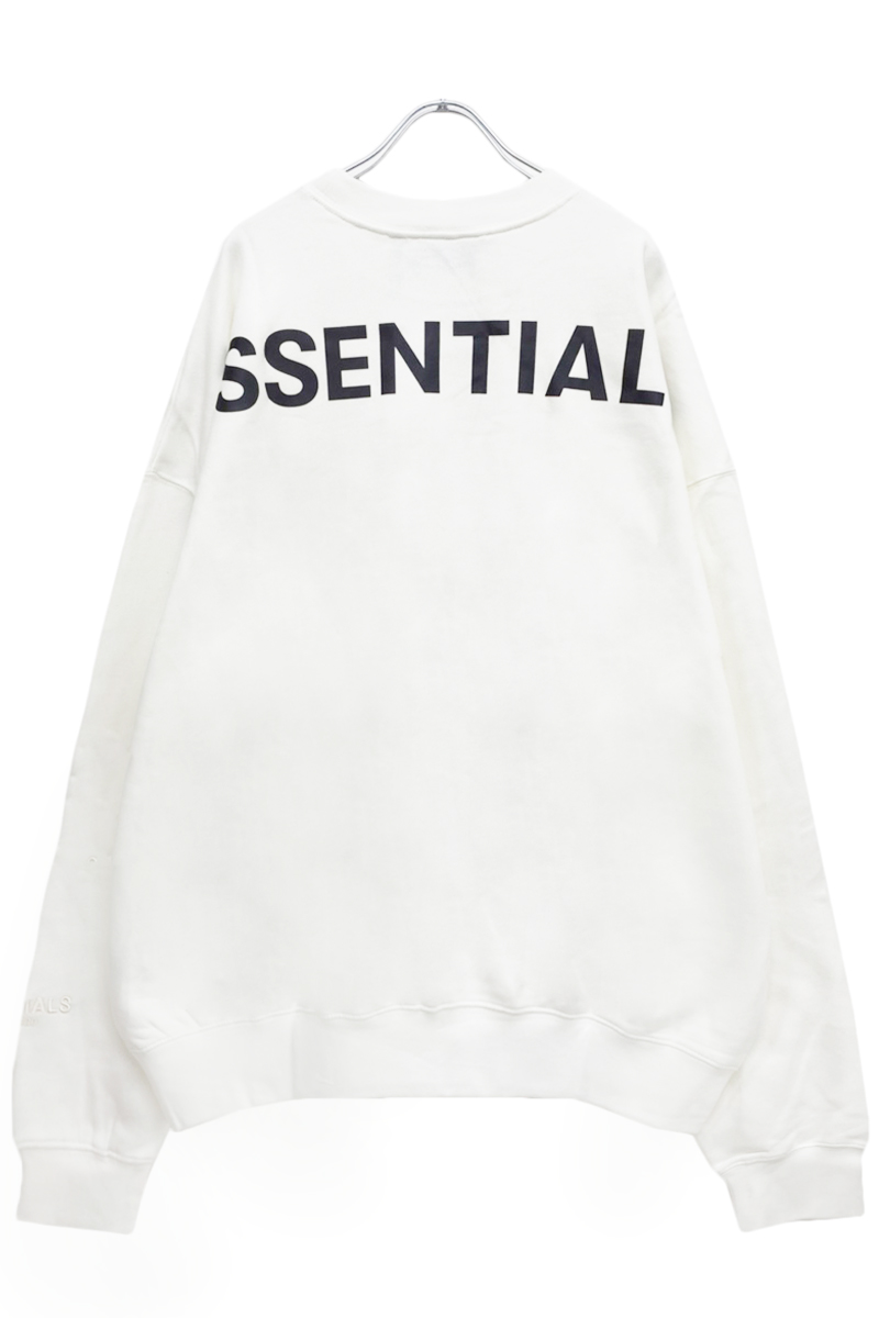 FOG ESSENTIALS  Riflector Logo Crew Sweat Shirts  WHITE