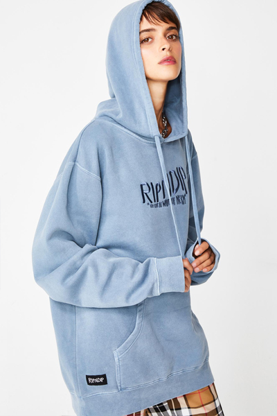 RIPNDIP GREAT WAVE OF NERM PULLOVER BABY BLUE