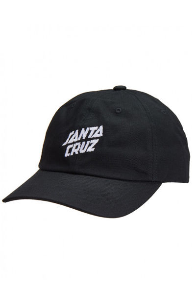 SANTA CRUZ STREET SLANT CAP BLACK