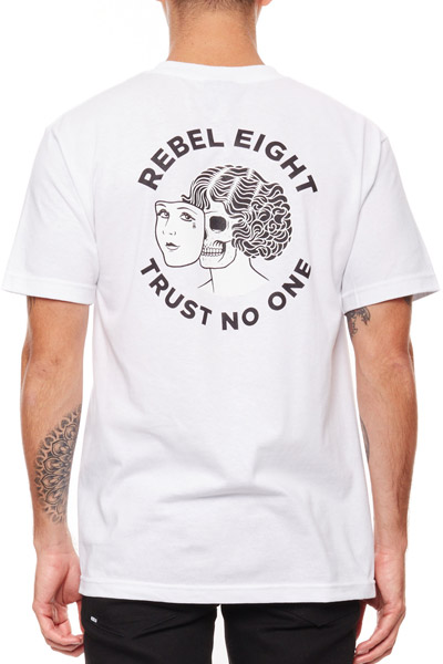 REBEL8 TWO FACED WHITE TEE