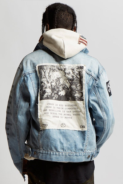 Civil Regime CRASH DENIM JACKET IN INDIGO