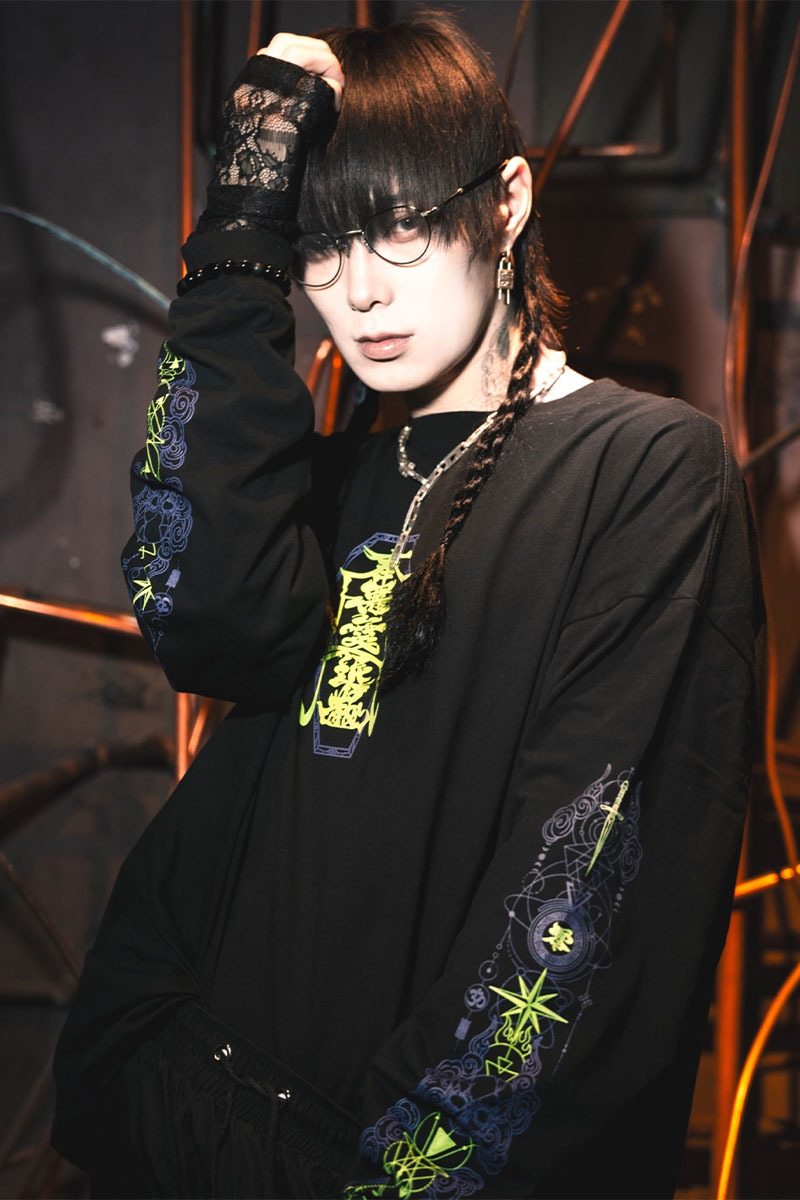 東京13零式(トウキョウイチサンゼロシキ) L/S T-Shirt 調伏 BLACK