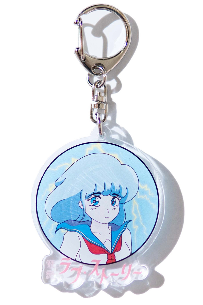 洋服倶楽部シェイプス  電愛ラブストーリーアクリルキーホルダー(CLEAR)