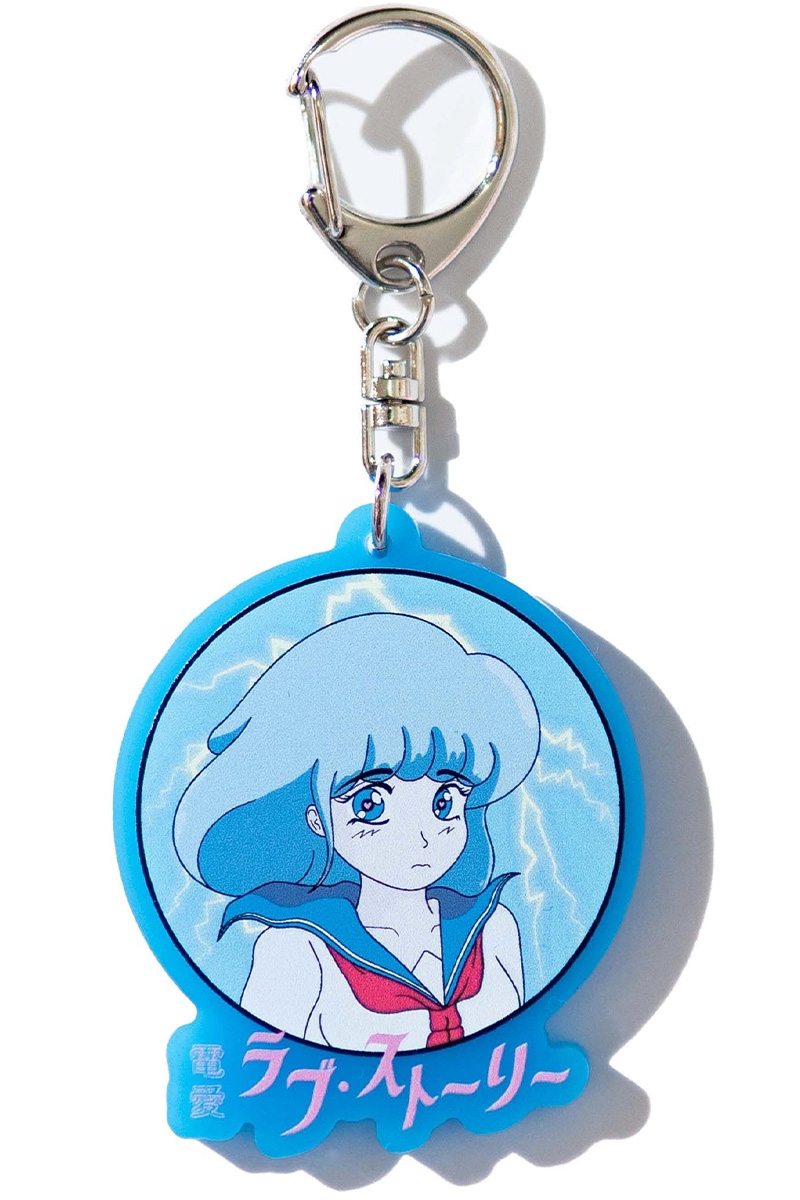 洋服倶楽部シェイプス  電愛ラブストーリーアクリルキーホルダー(BLUE)