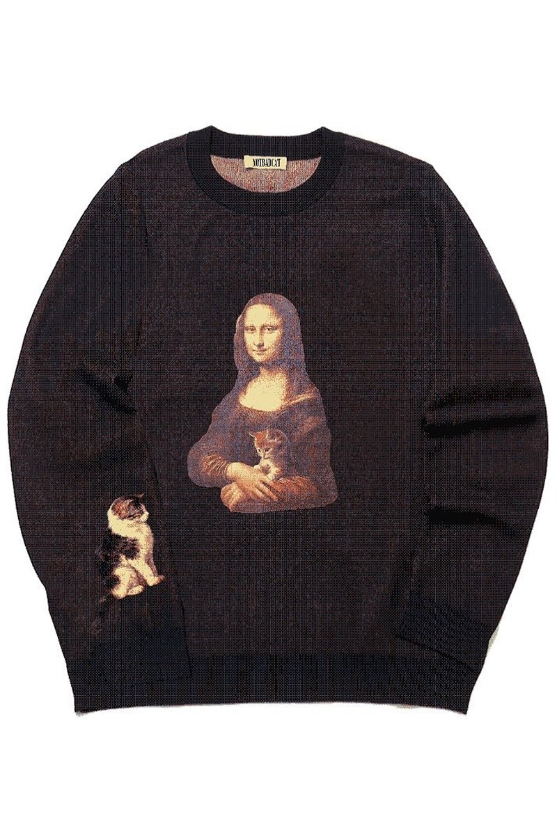 【予約商品】NOTBADCAT (ノットバッドキャット) モニャリザ Knit Sweater