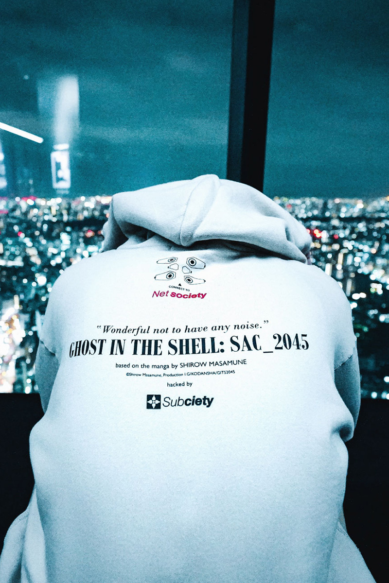 Subcietyx攻殻機動隊 CONNECT PULLOVER PARKA GRAY / ロック Subcietyx攻殻機動隊 CONNECT PULLOVER PARKA GRAY / ロック