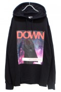 NOT COMMON SENSE "DOWN NETWORK" CUT OFF HOODIE