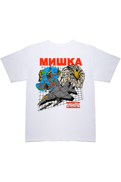 MISHKA (ミシカ) WORLD PEACE T-SHIRT WHITE