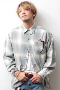 ANIMALIA AN20A-SH01 “OUTSIDER SHIRTS” GRAY CHECK