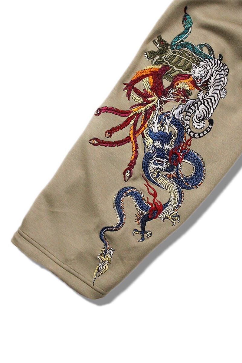 GALFY 神YABAI BIG クルー KHAKI / ロックファッション / バンド GALFY 神YABAI BIG クルー KHAKI / ロックファッション / バンド
