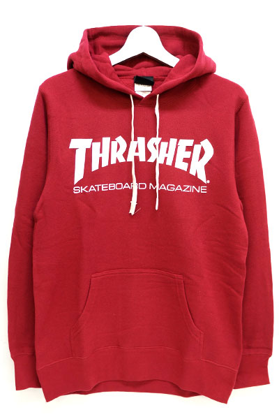THRASHER TH8501FT MAG FRENCH TERRY HOODIE RED PEPPER