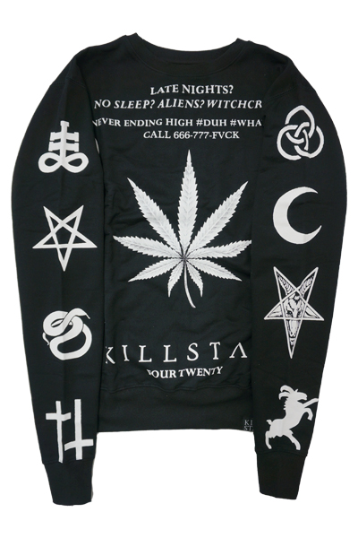 ロックファッション バンドグッズのgekirock Clothing Kill Star Clothing 4 Sweatshirt