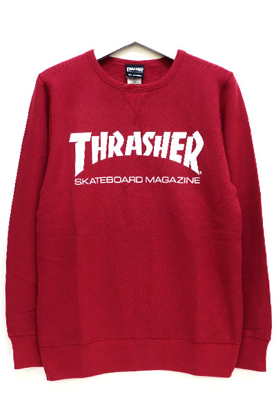 THRASHER TH8401FT MAG FRENCH TERRY CREW RED PEPPER