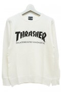 THRASHER TH8401FT MAG FRENCH TERRY CREW SWEAT WHITE