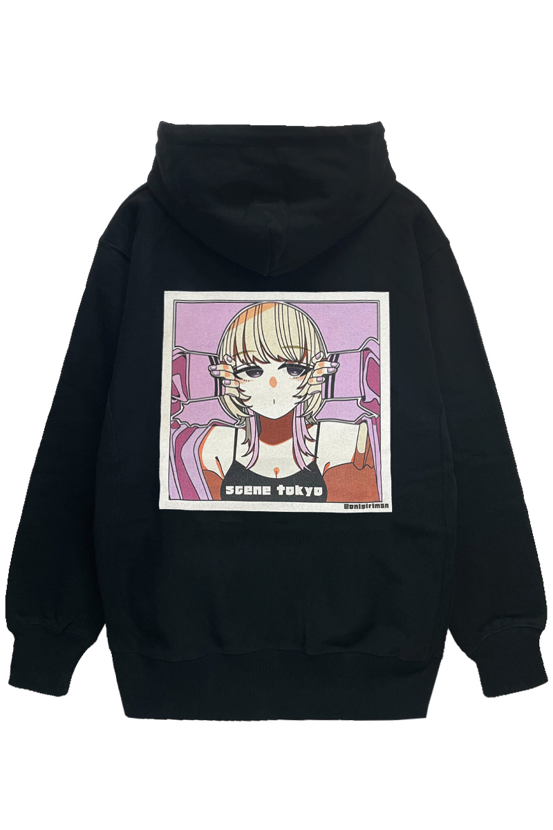SCENE TOKYO (シーントウキョウ) NFT girl hoodie BLACK