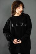 【予約商品】ZERO EVOKE ZENON Side rib 12oz sweatshirts BLACK