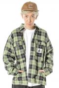 SABBAT13 SPOOK CHECK SHIRTS GREEN